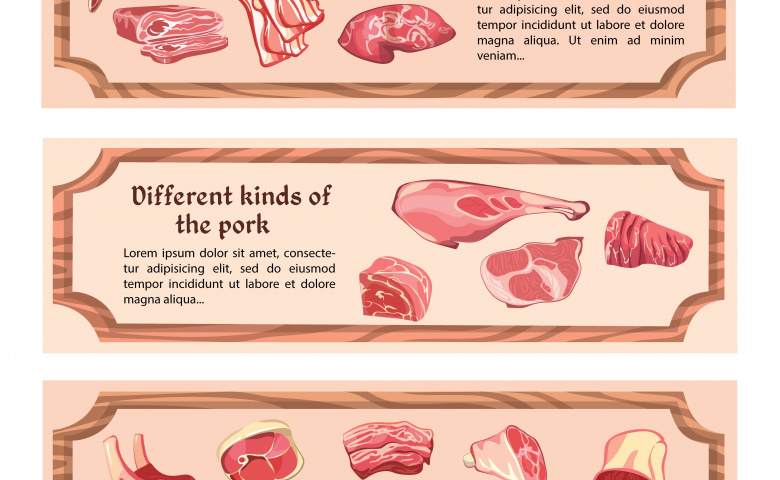 Дизайн этикетки для мяса, мясных полуфабрикатов и деликатесов